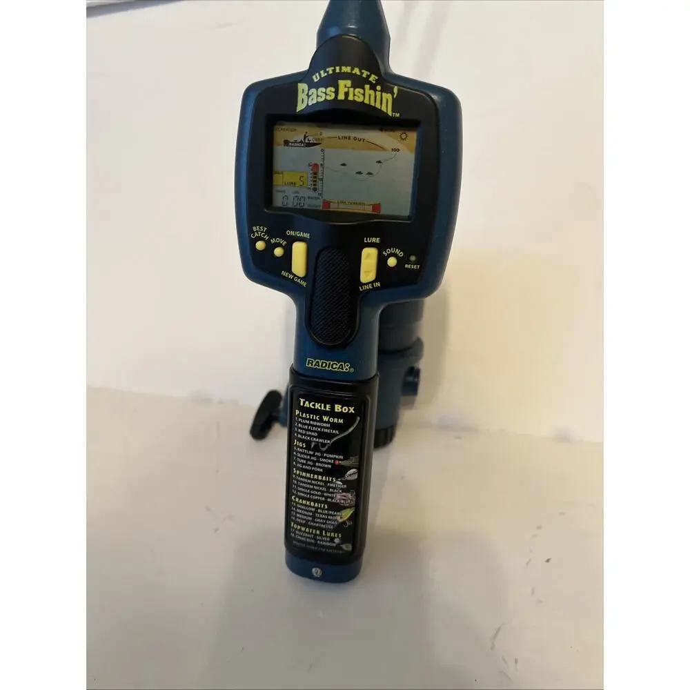 Radica Ultimate Bass Fishin Handheld Electronic Game Tested Working.